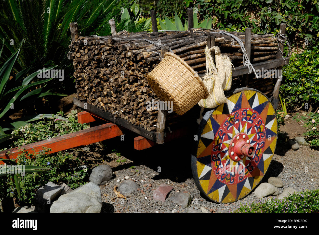 Traditional Ox cart, Costa Rica Stock Photo