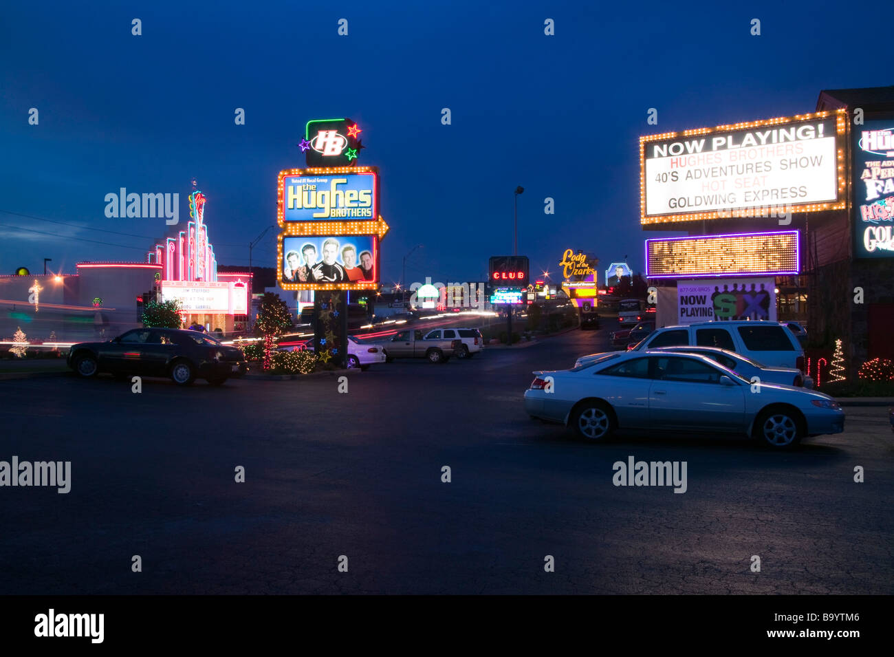 Branson Missouri The Strip Stock Photo