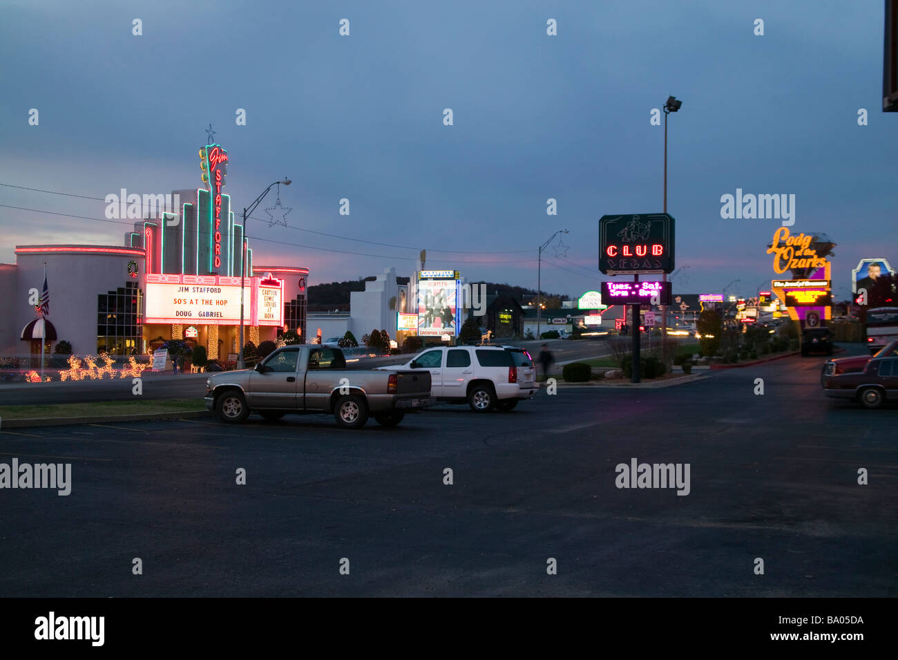 Branson Missouri The Strip Stock Photo