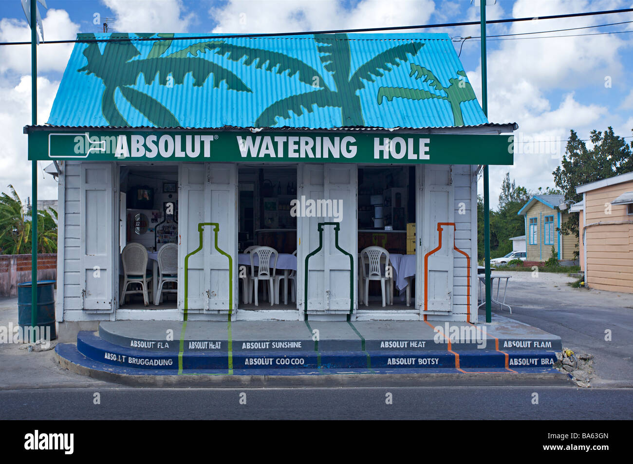 'Rum Shop' in St. Lawrence Gap, Barbados, 'West Indies' Stock Photo