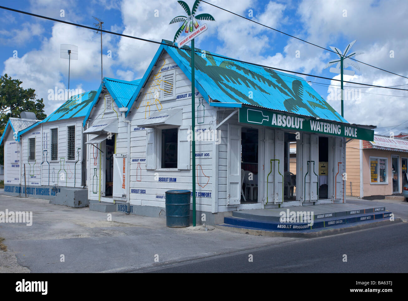 'Rum Shop' in St. Lawrence Gap, Barbados, 'West Indies' Stock Photo