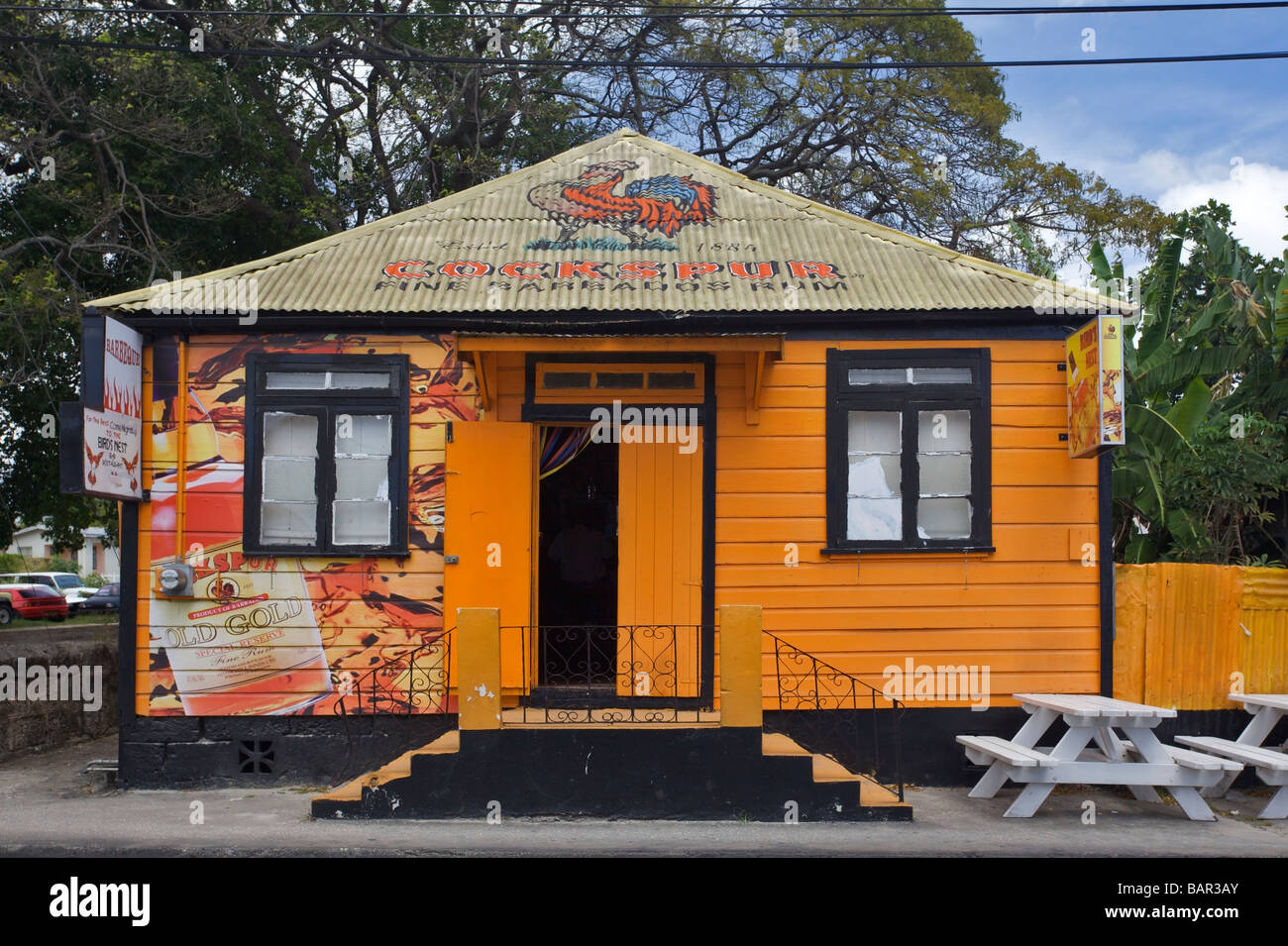 'Rum Shop' in Bridgetown, St Michael Parish, Barbados, 'West Indies' Stock Photo