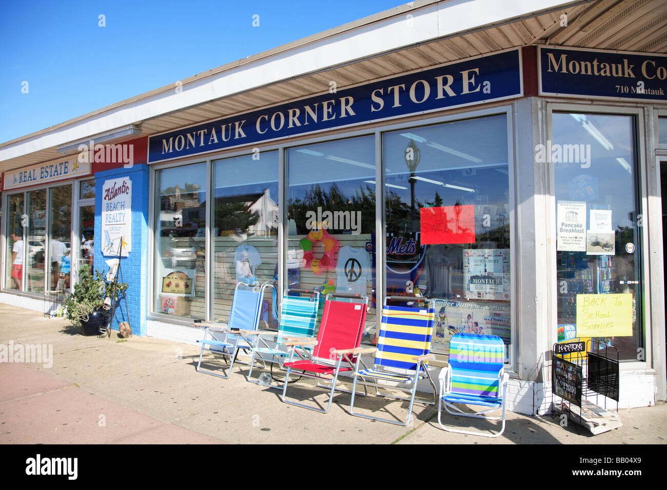 Corner Store Montauk long Island New York Stock Photo