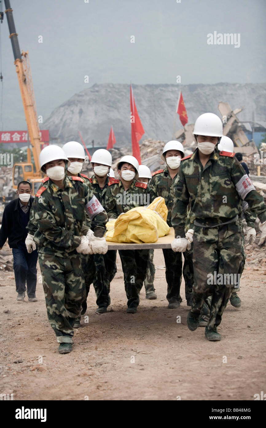 Sichuan Earthquake in China. Stock Photo