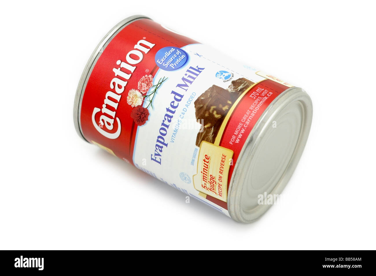 Tin of Evaporated Milk Stock Photo