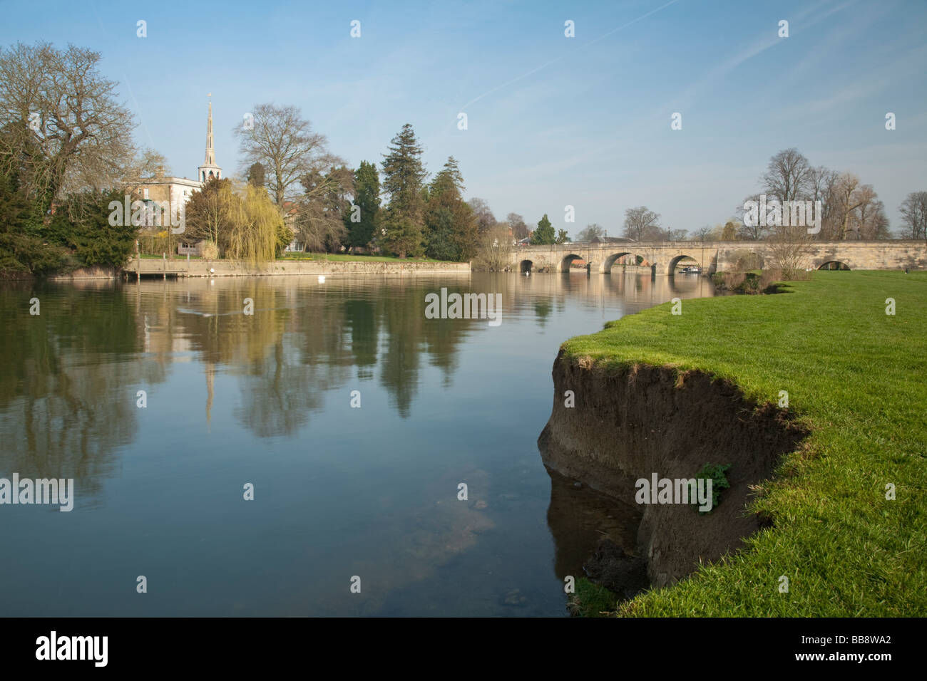 Wallingford Bridge on the River Thames Oxfordshire Uk Stock Photo