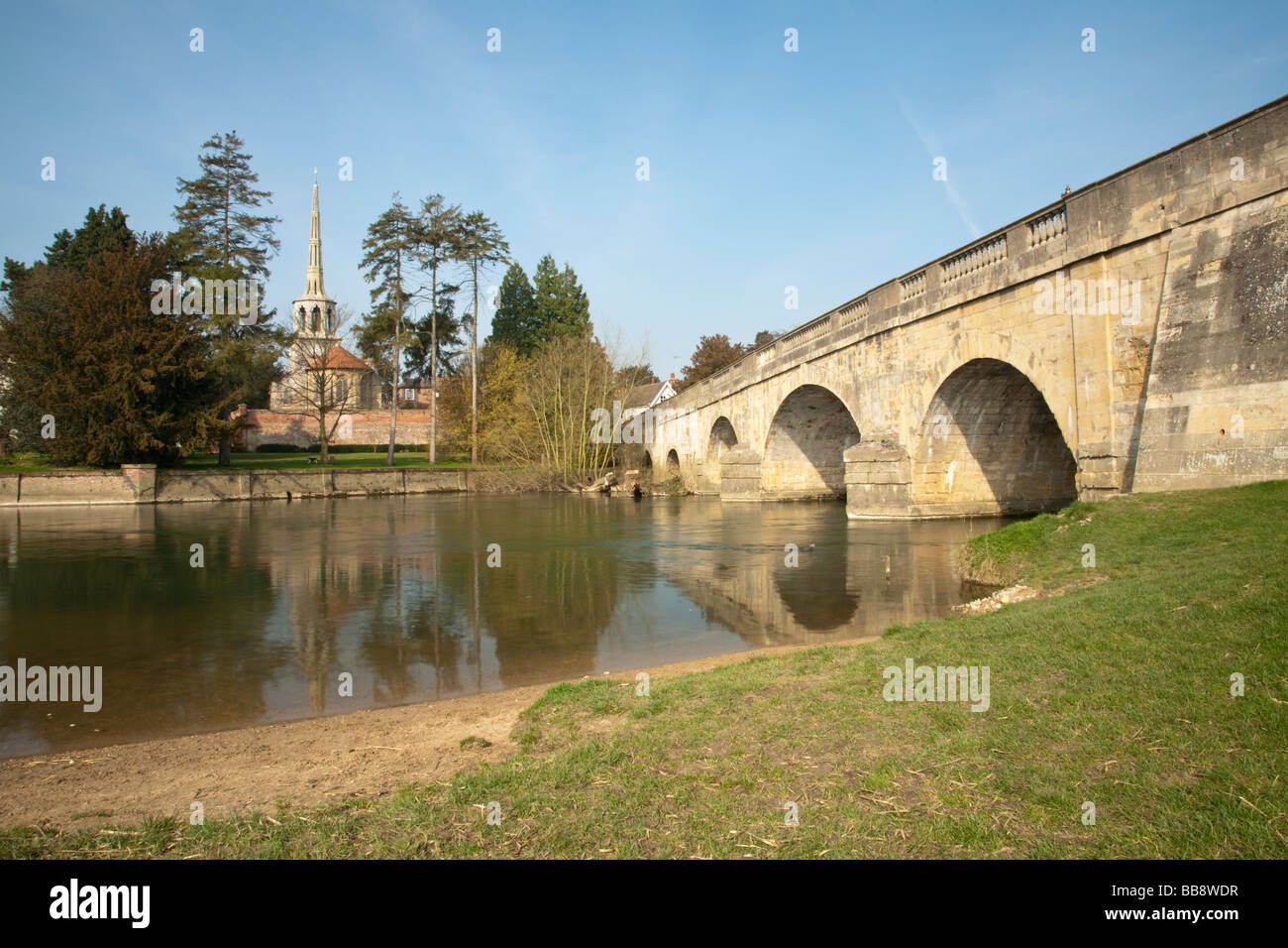 Wallingford Bridge on the River Thames Oxfordshire Uk Stock Photo