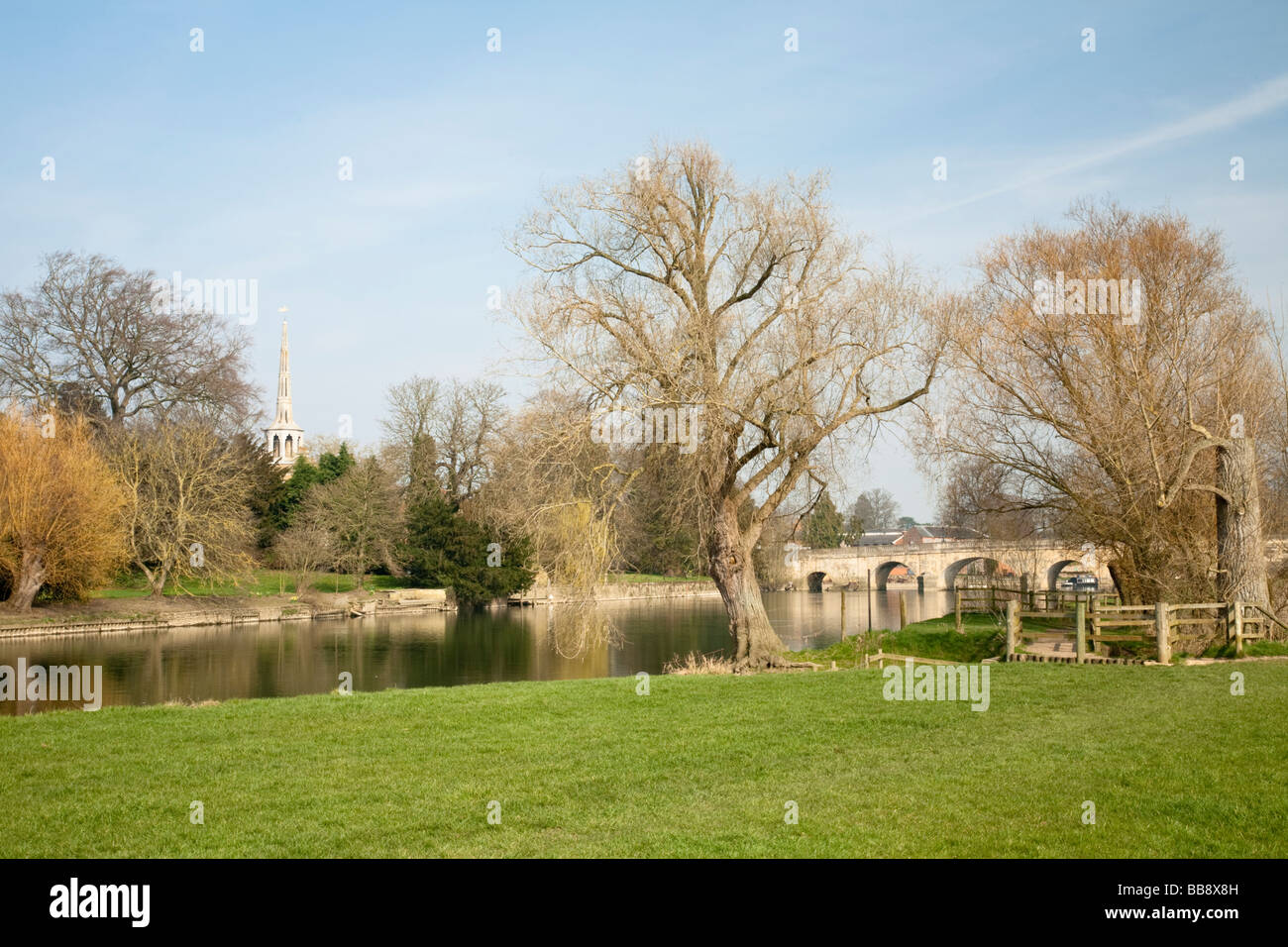 Wallingford Bridge on the River Thames Oxfordshire Uk Stock Photo