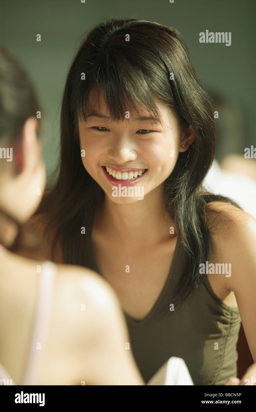 Young women talking. Stock Photo