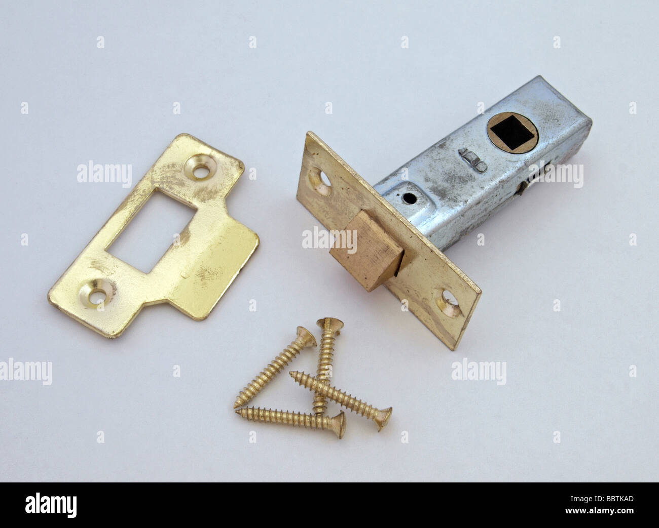 Lock to be fitted on an internal door Stock Photo