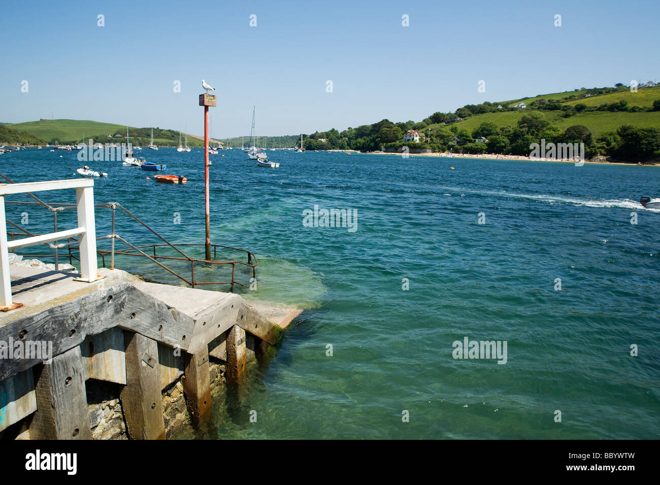 Salcombe in South Devon Stock Photo