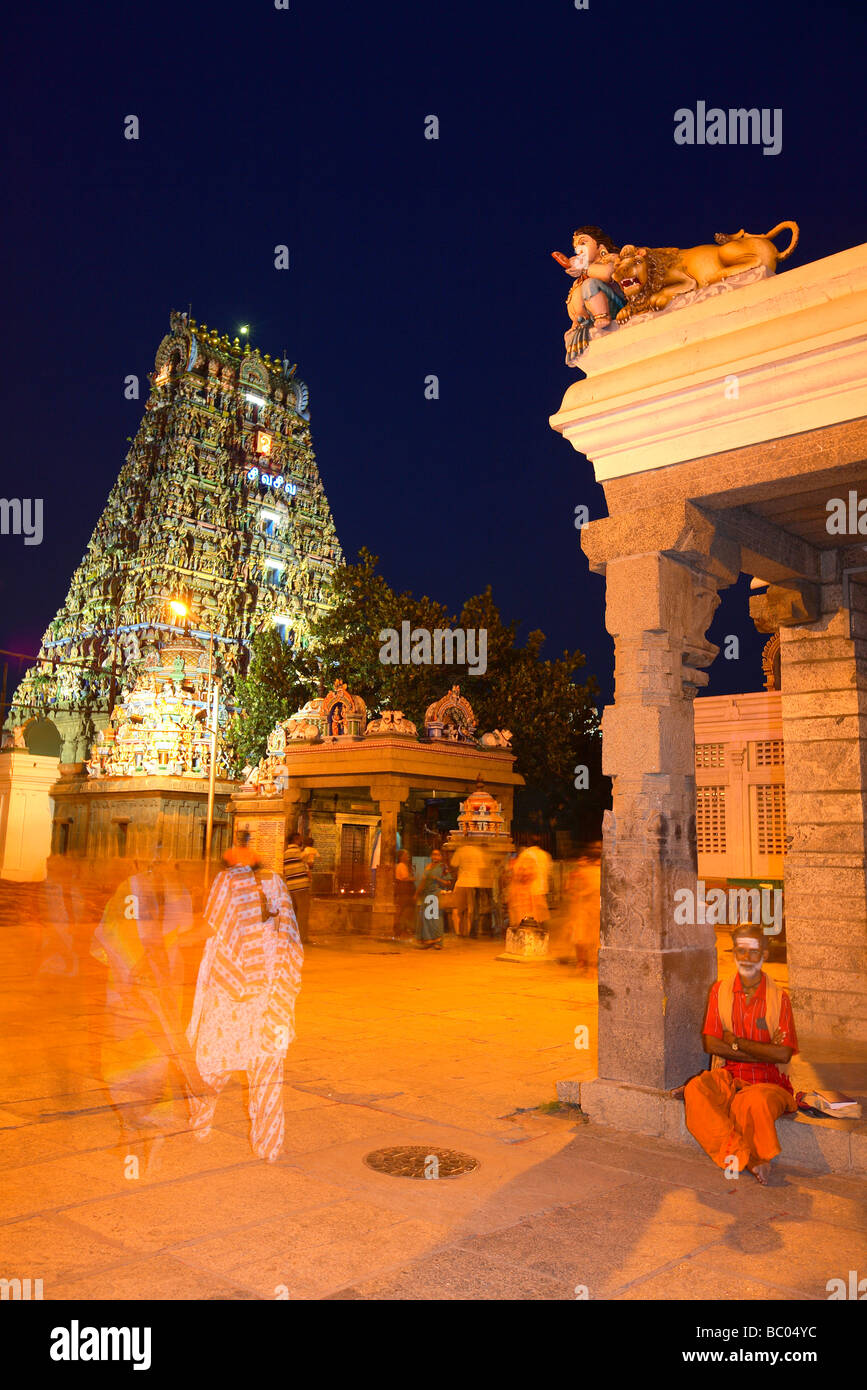 India, Tamil Nadu, Chennai, Madras, Kapaleeswarar Kapaleeshwarar temple Stock Photo