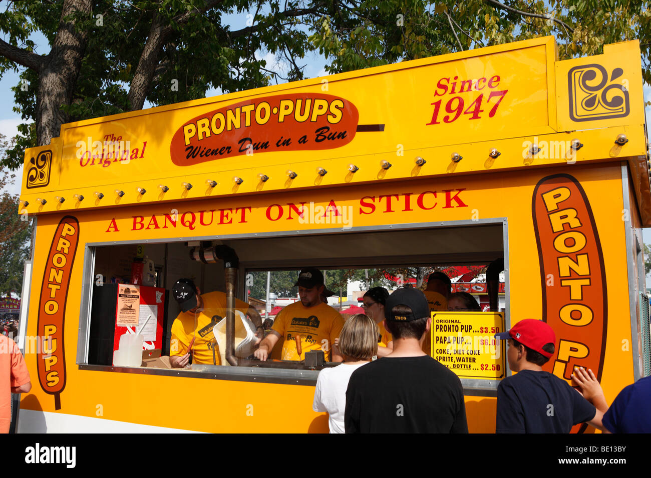 Pronto Pup food vendor at the 2009 Minnesota State Fair. Stock Photo