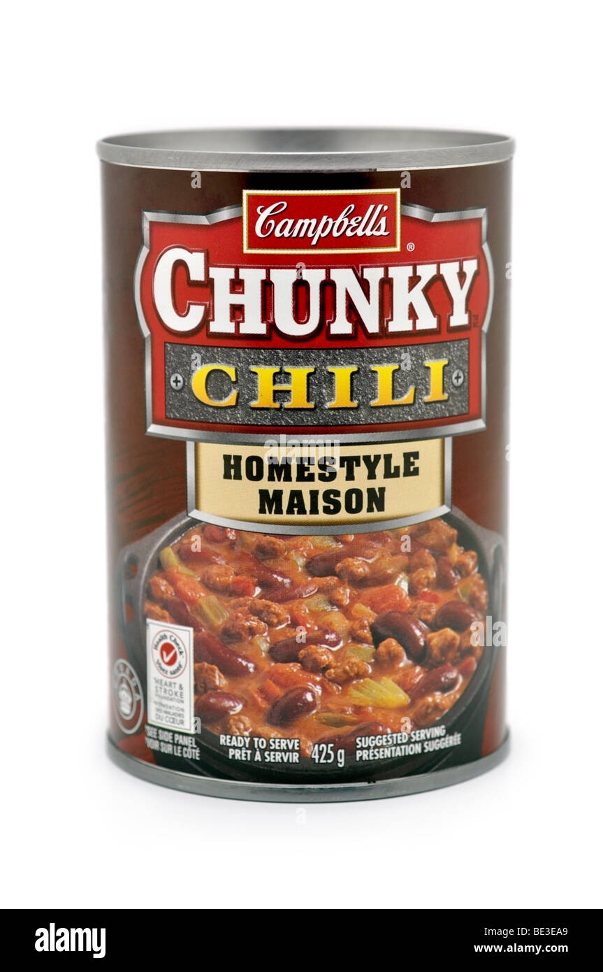 Tin of Chili Stock Photo