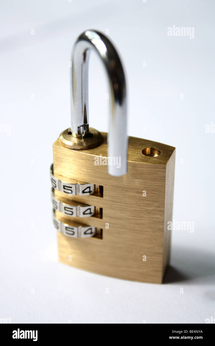 Padlock on the cipher, 2009 Stock Photo