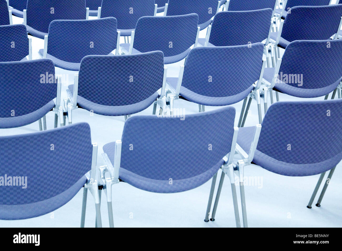 Rows of chairs Stock Photo