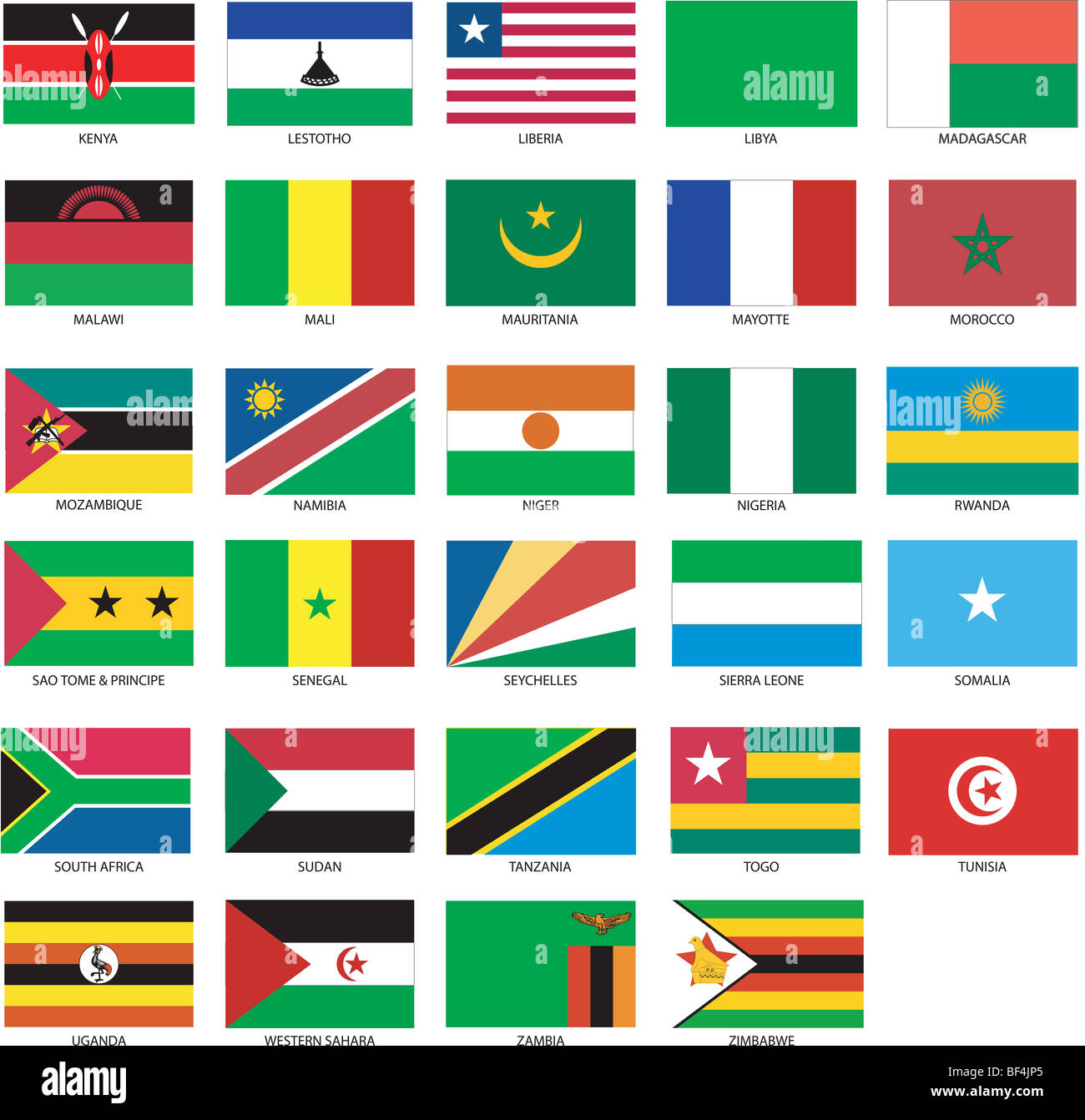 All African Flags