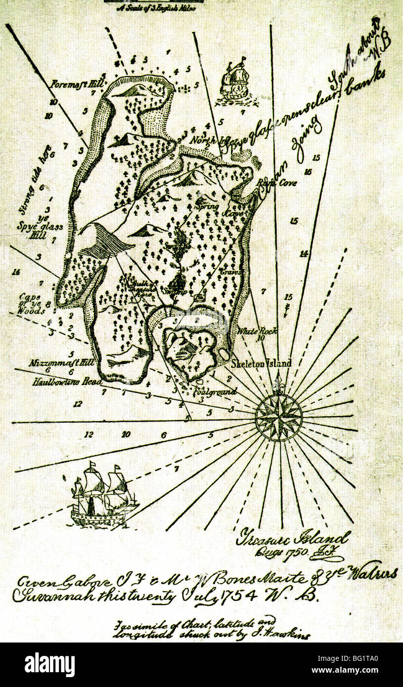 Treasure Island Book By Robert Louis Stevenson Map