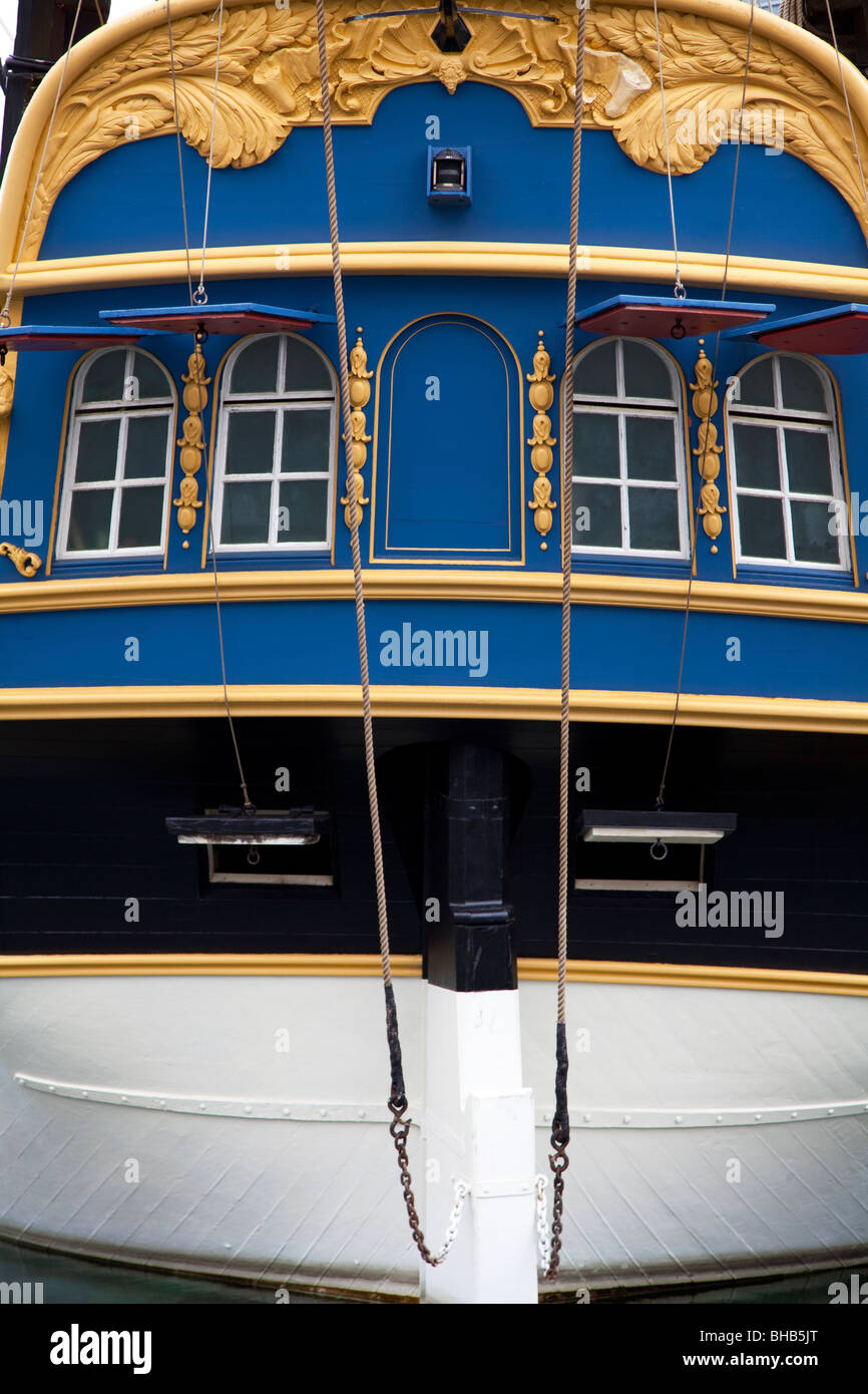 Old British ship from the 1600'S Stock Photo