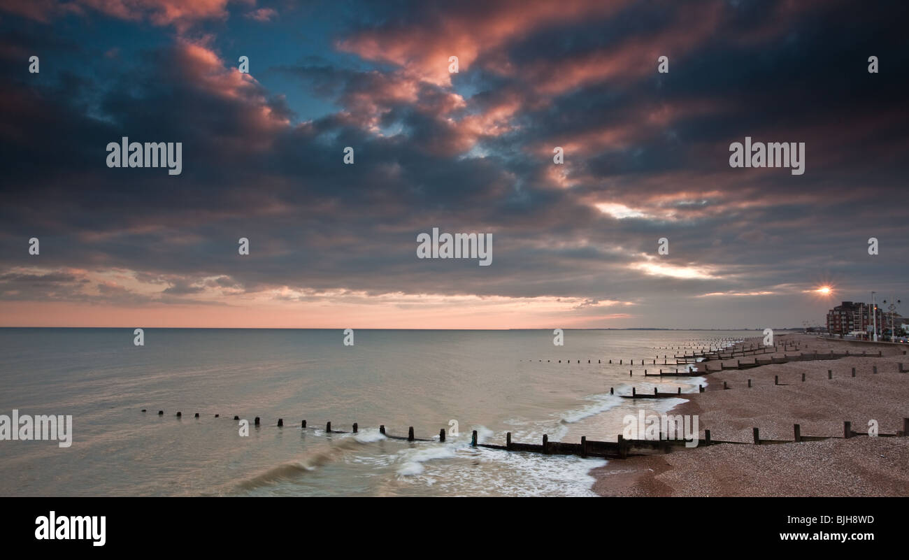 Bognor Regis after storm Stock Photo