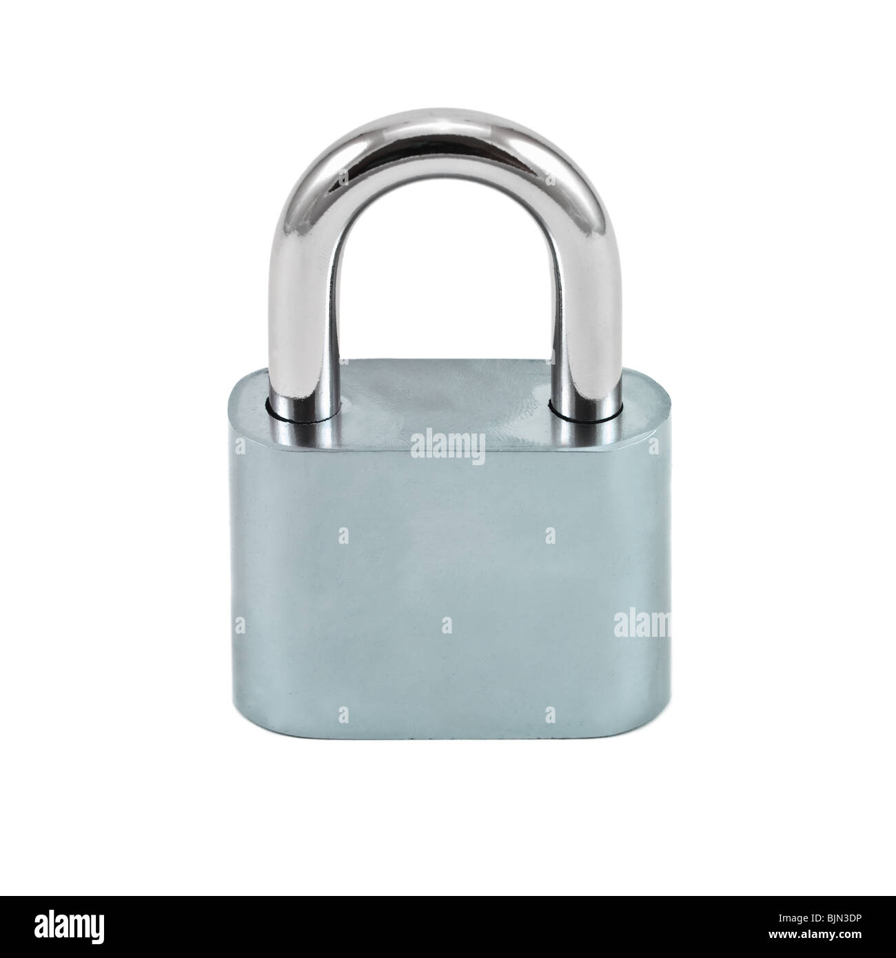 silver lock isolated on white Stock Photo