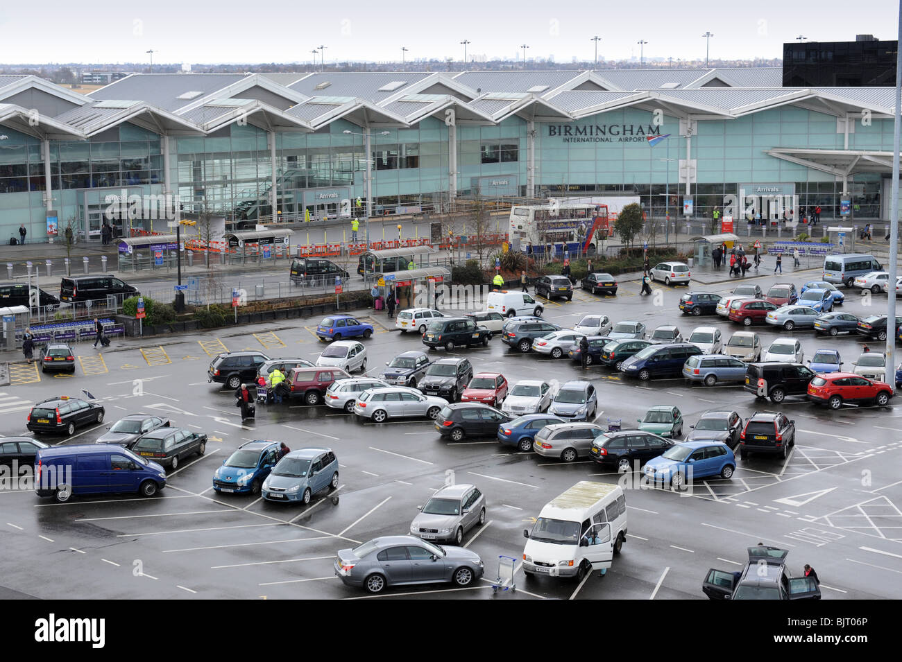 Birmingham Airport and Short Stay carpark Stock Photo