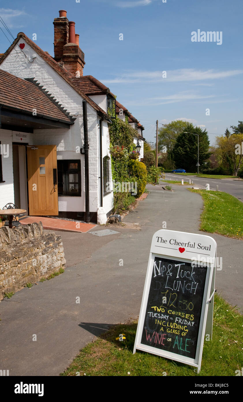 The Cheerful Soul Restaurant and Bar Michele and Russell's winning restaurant from the Raymond Blanc The Restaurant in 2008. Stock Photo