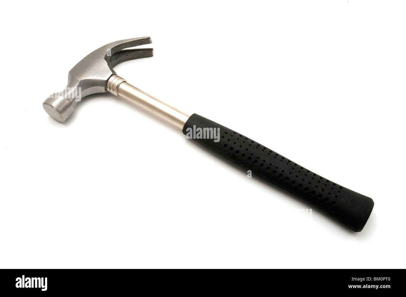 Claw hammer on a white background Stock Photo