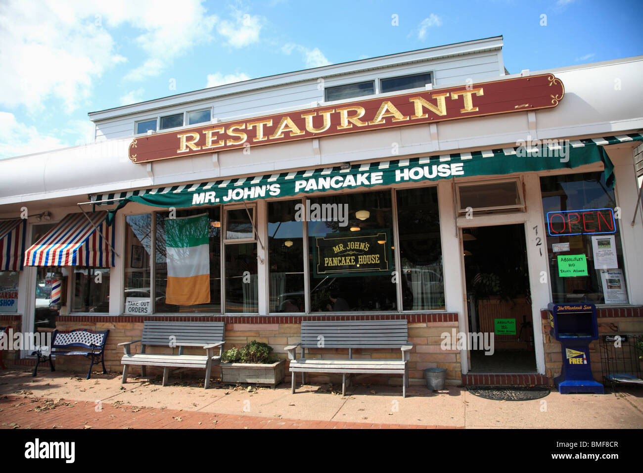 Restaurant, Montauk, Long Island, New York, USA Stock Photo