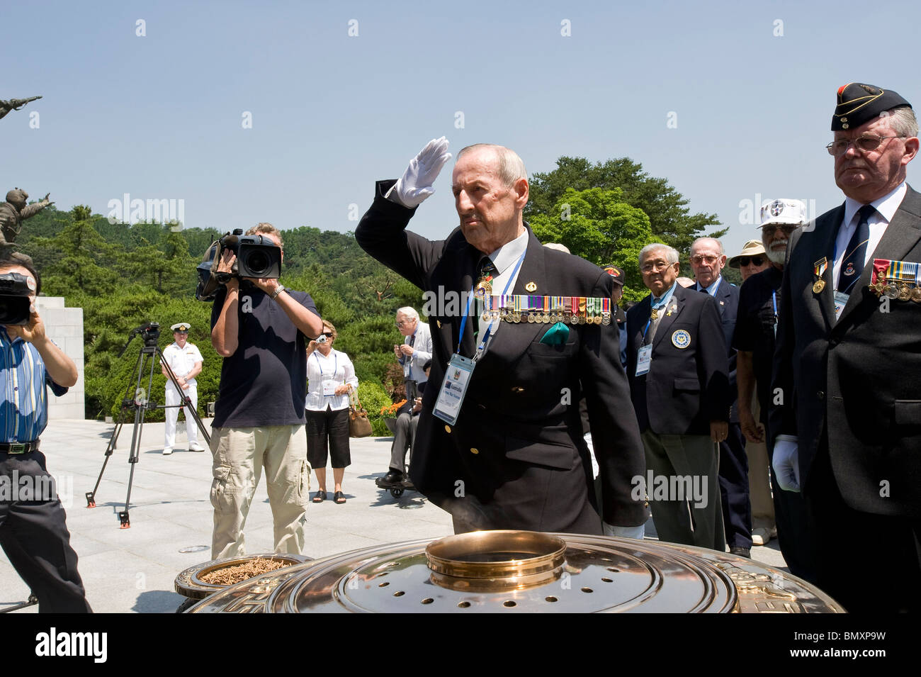 Australian Maj. Gen. James Hughes in Seoul for commemoration of Korea War Stock Photo