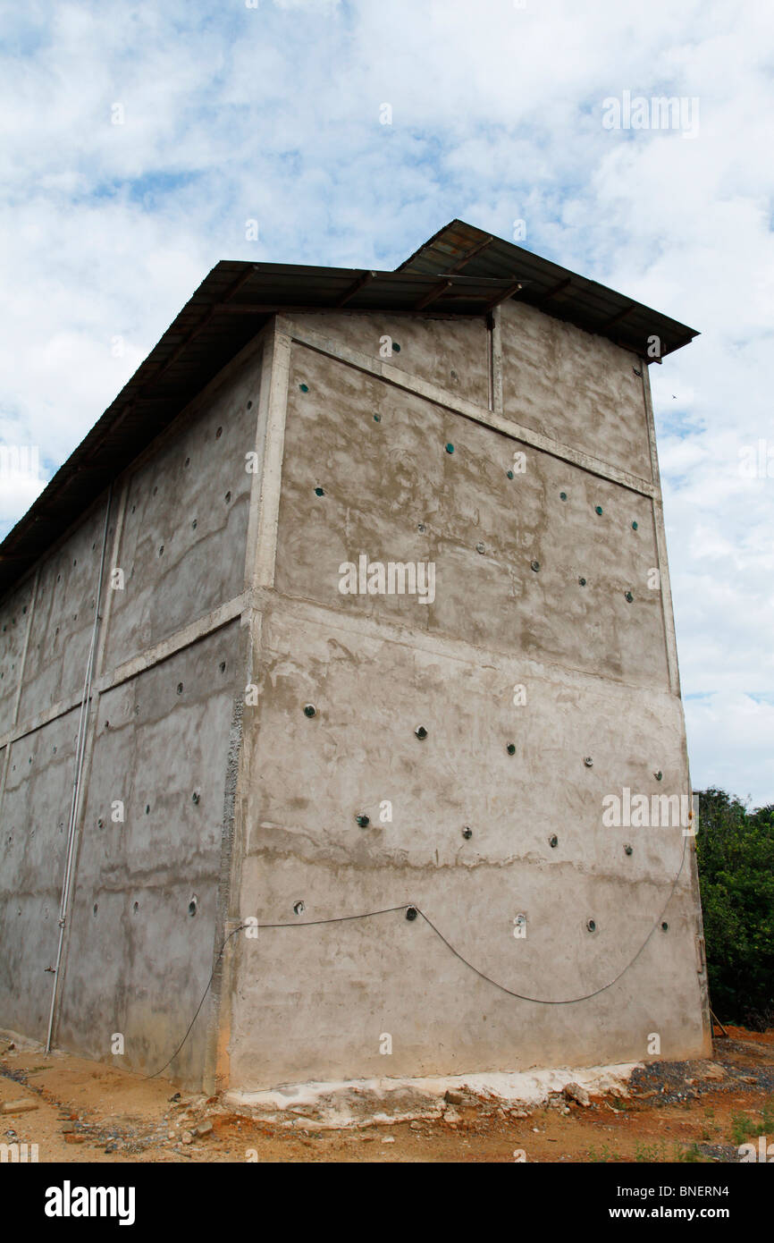 Building for swift's nests in Terengganu, Malaysia. Stock Photo