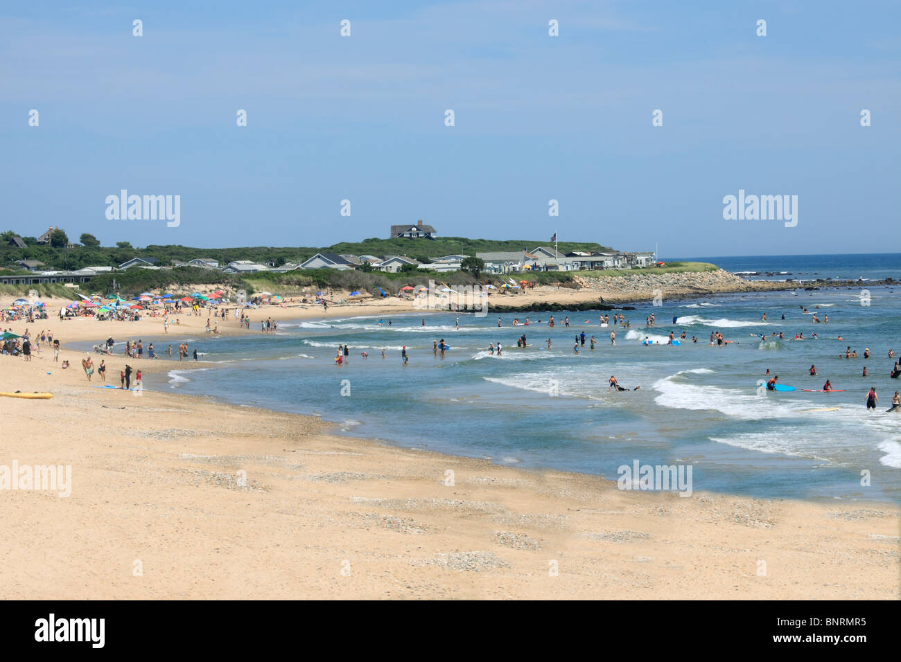 Ditch Plains beach Montauk Long Island NY Stock Photo