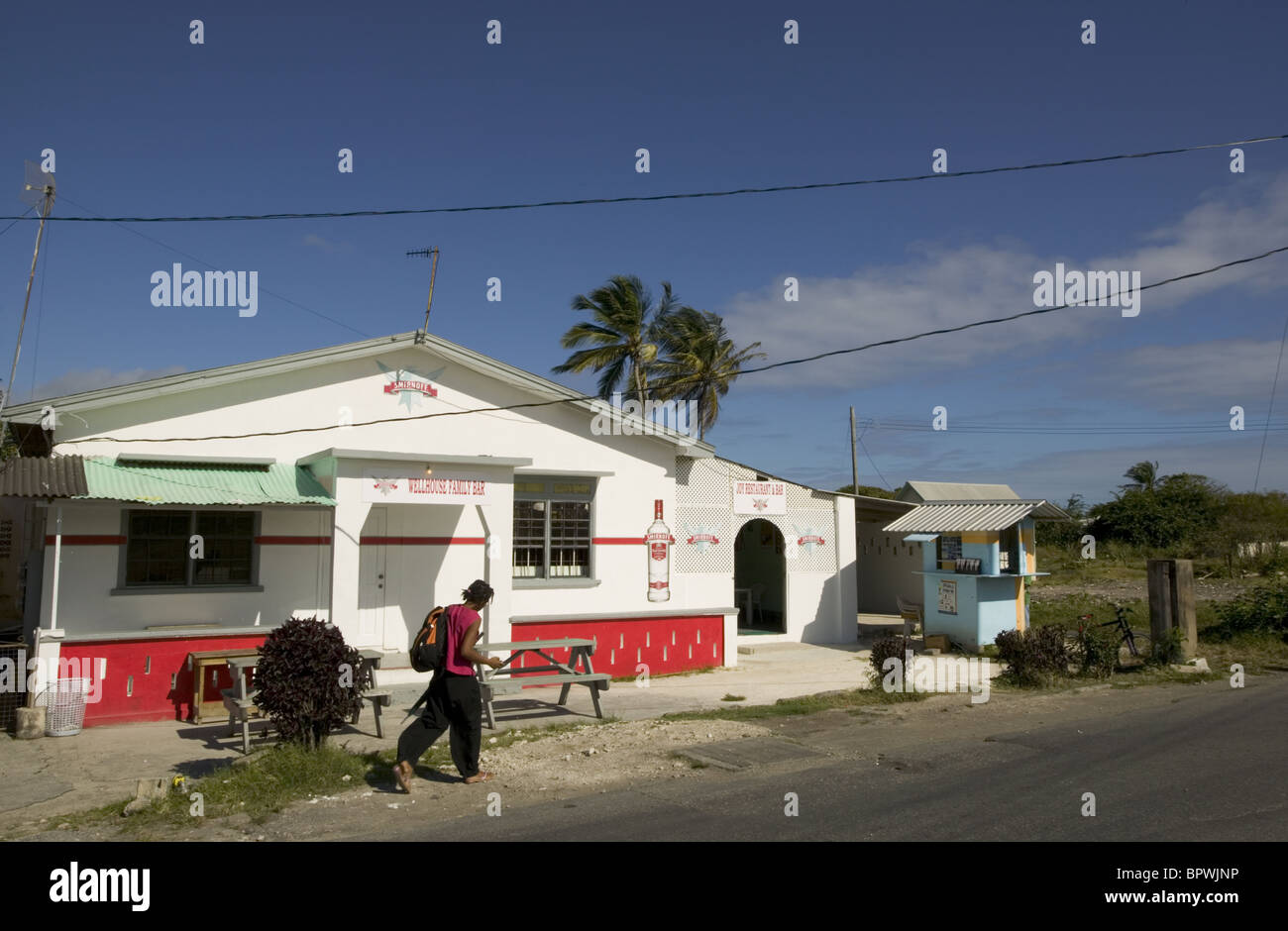 Rumshop in Wellhouse on way to Ragged Point in Barbados in the Caribbean Islands Stock Photo