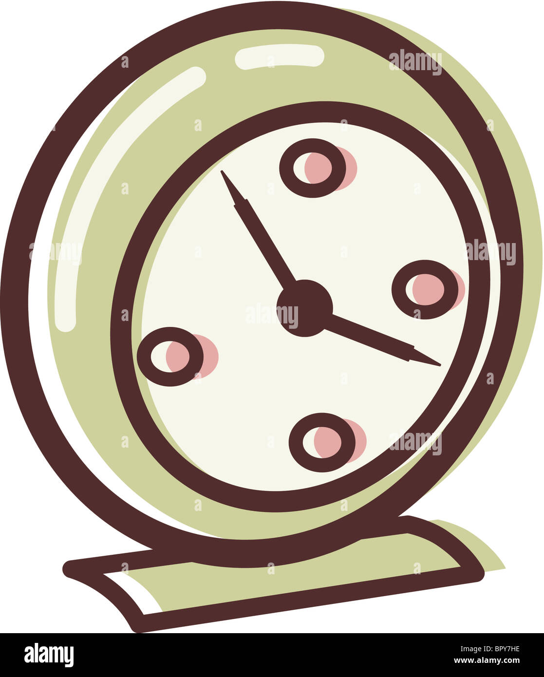 Illustration of an alarm clock Stock Photo