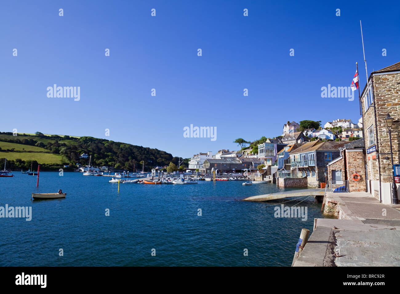 England Devon Salcombe Customhouse Quay Stock Photo