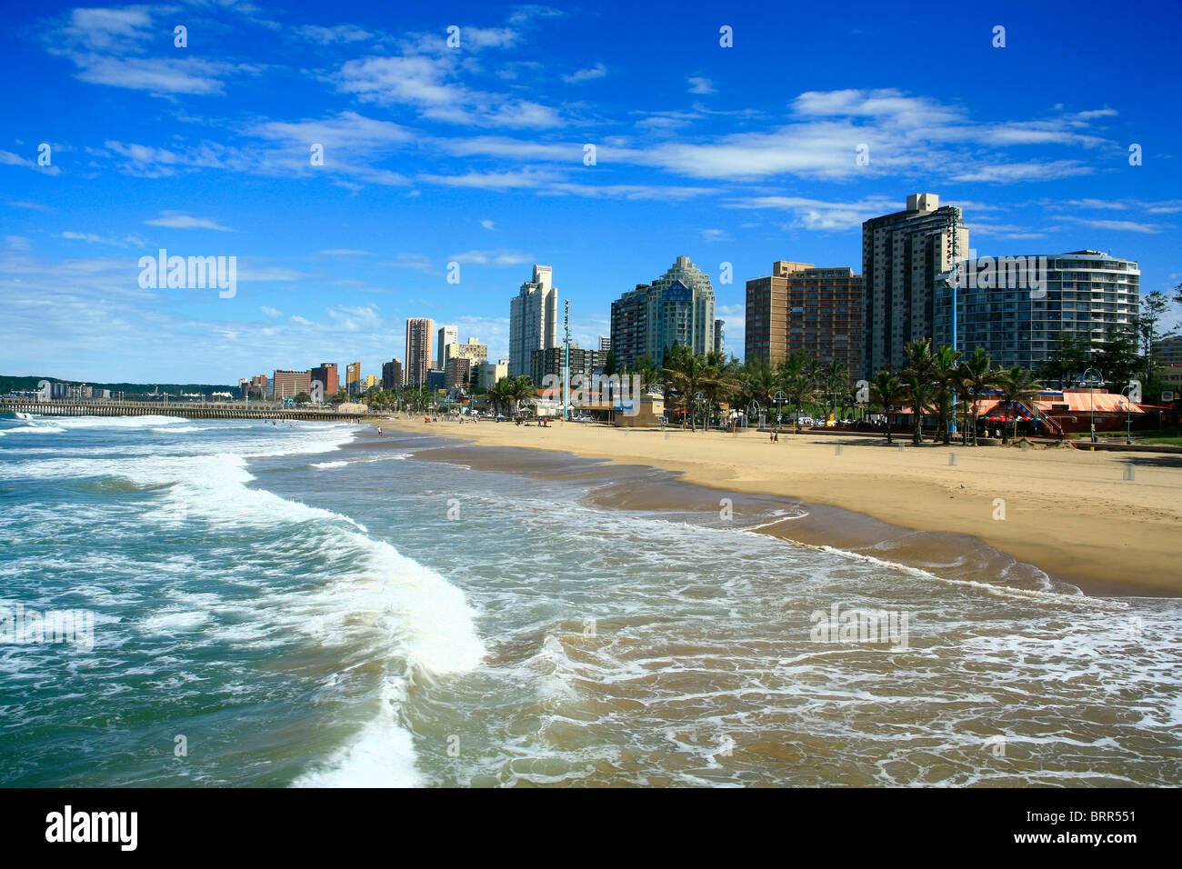 Durban beachfront Stock Photo