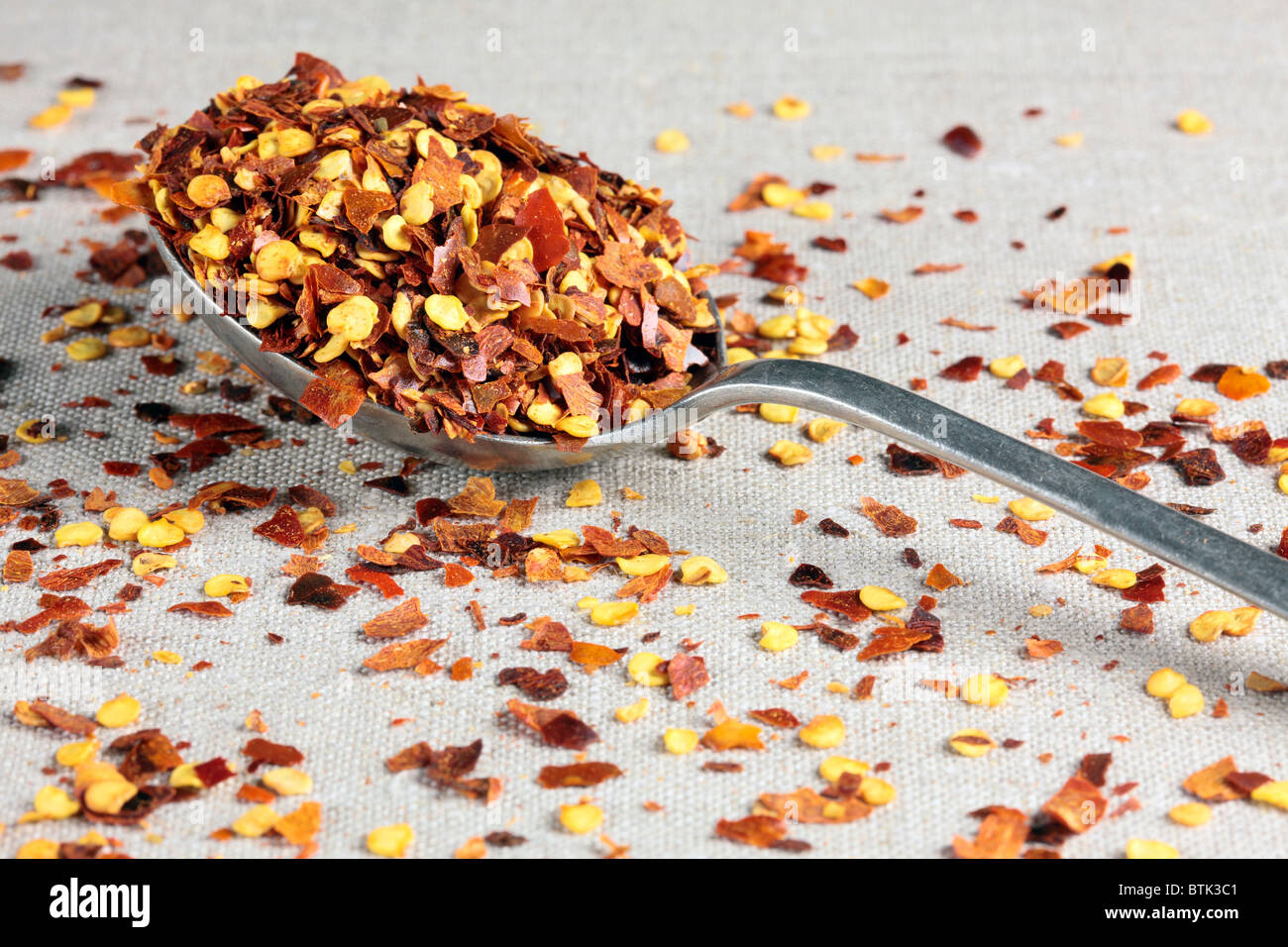 Chili Flakes Stock Photo