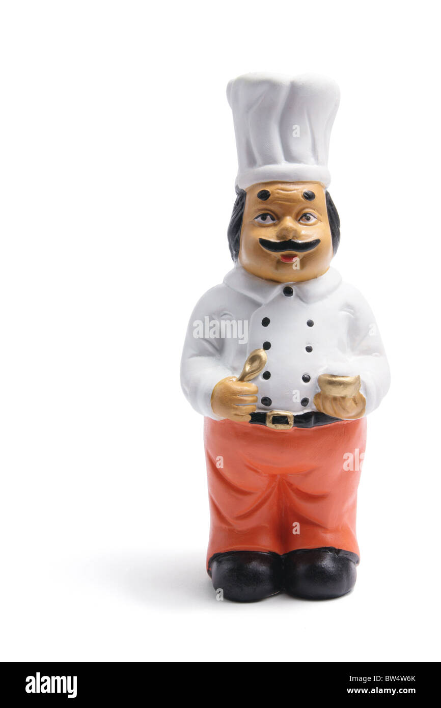 Indian Chef Figurine Stock Photo