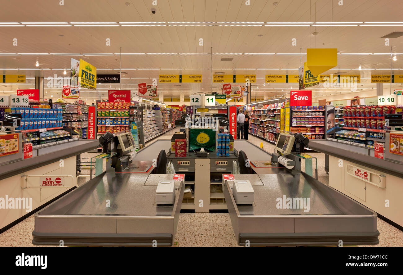 Morrisons supermarket in Minehead Stock Photo