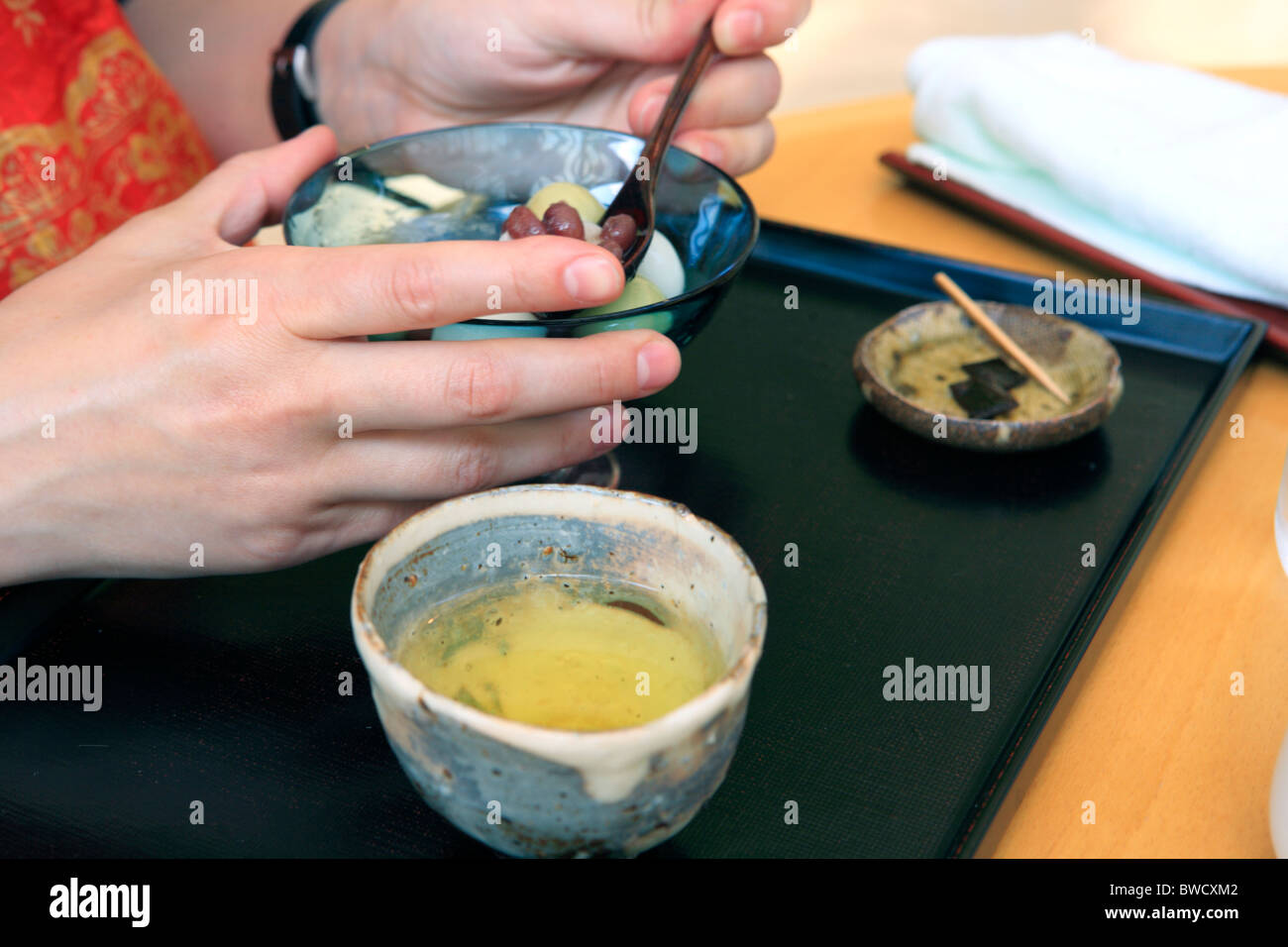 Traditional food, sashimi, Kyoto, Japan Stock Photo