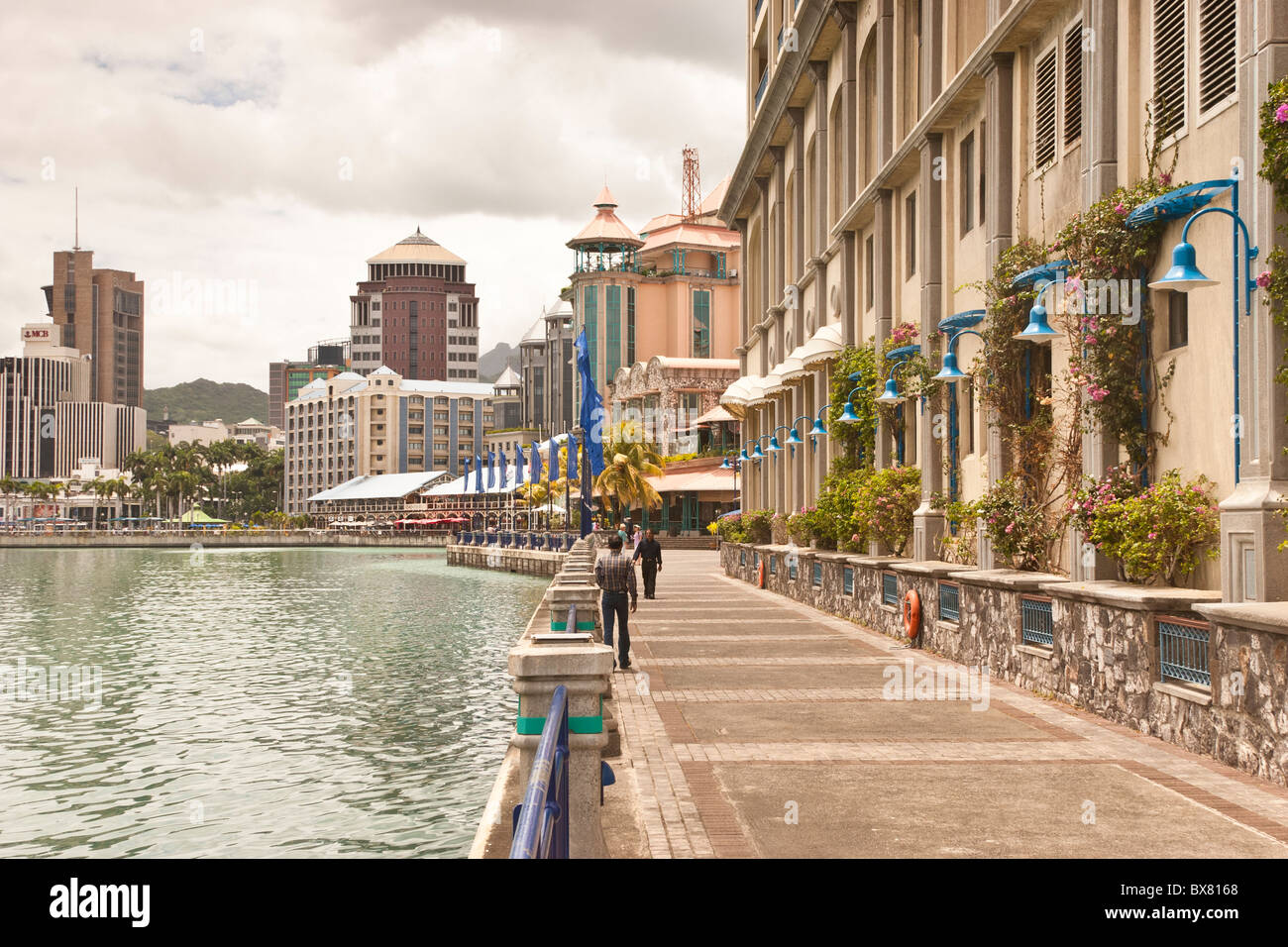 Harbourside Port Louis Mauritius Stock Photo