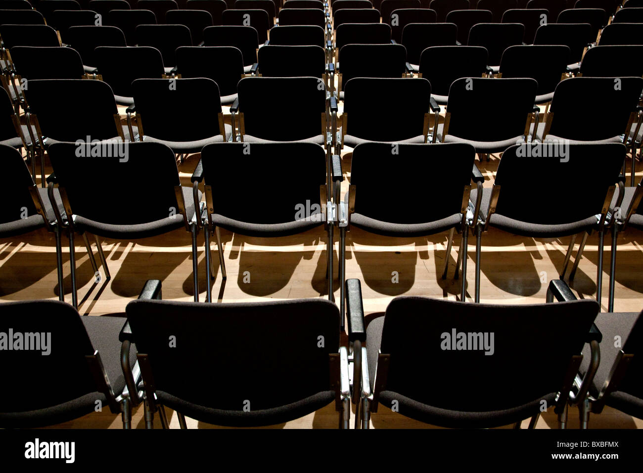 Rows of chairs Stock Photo