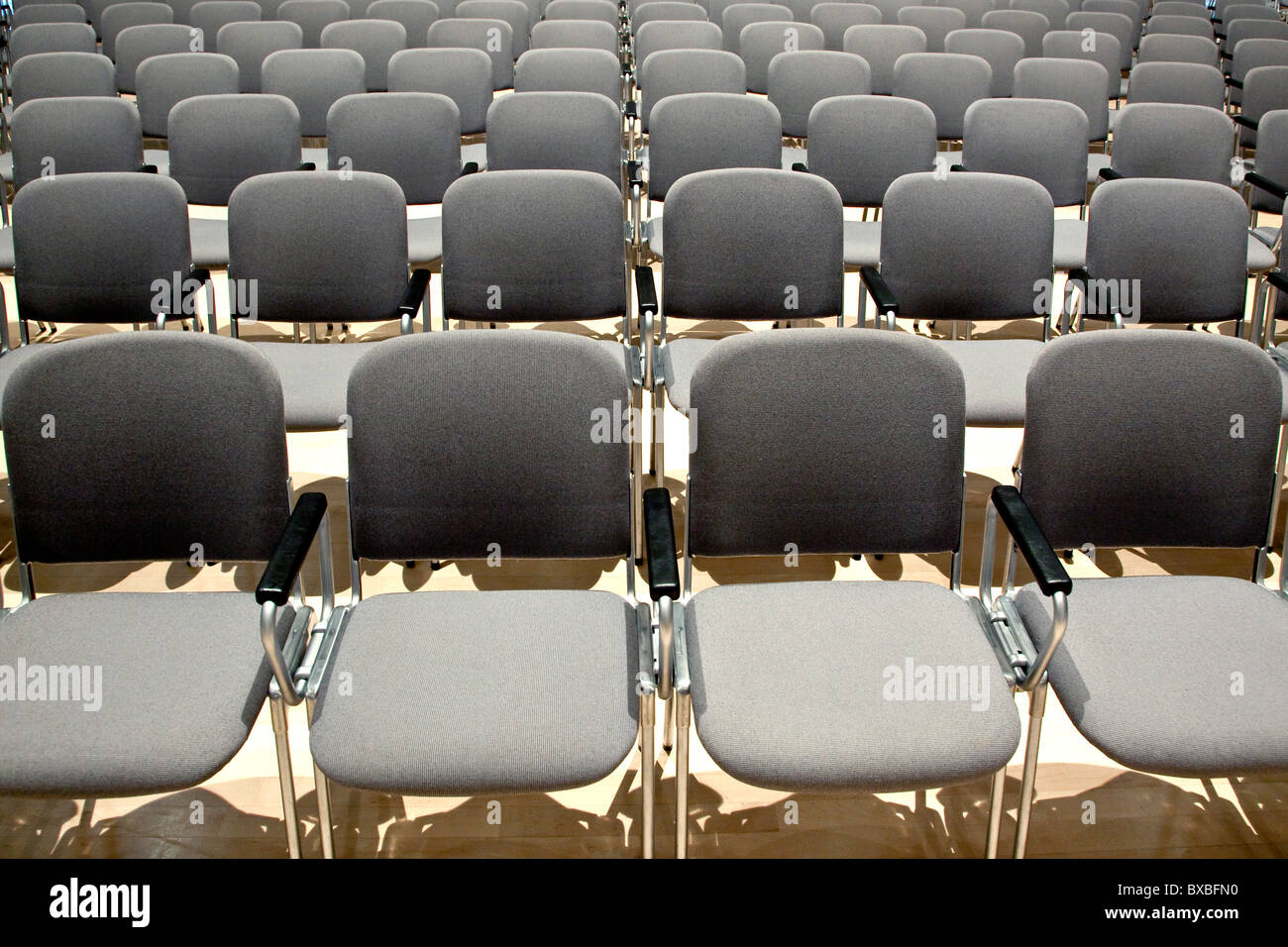 Rows of chairs Stock Photo