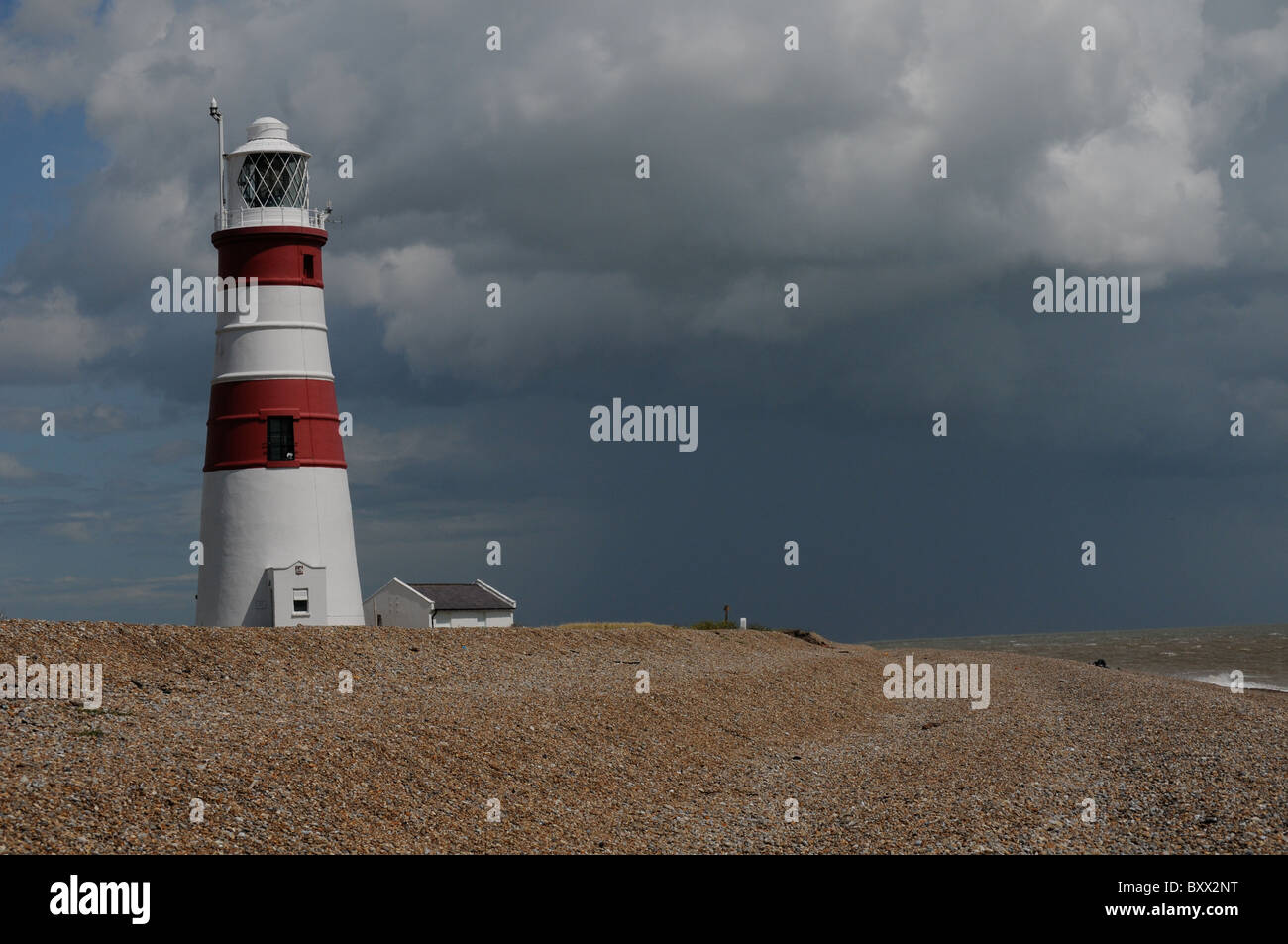 LIGHTHOUSE AT ORFORD NESS Stock Photo