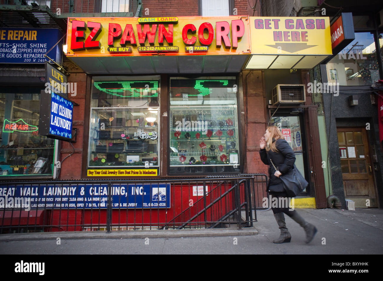 An EZ Pawn Corp. store in New York Stock Photo