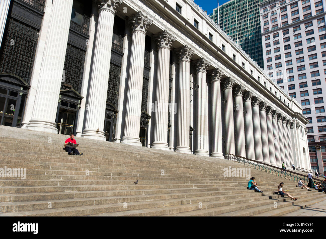 The General Post Office, New York City, America, USA Stock Photo