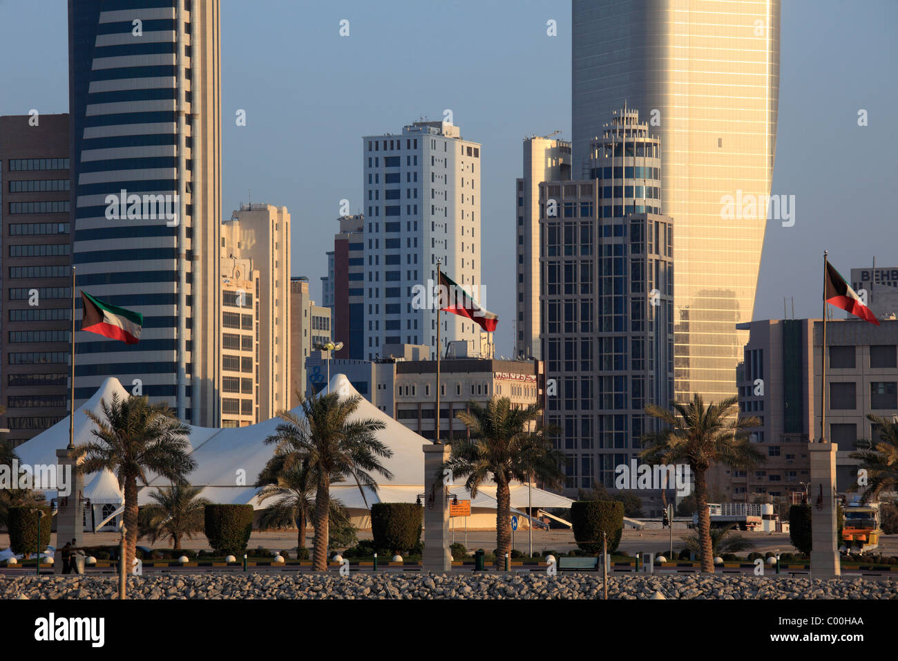 Kuwait, Kuwait City, Arabian Gulf Street, Stock Photo