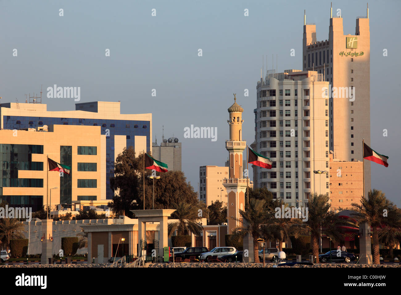 Kuwait, Kuwait City, Arabian Gulf Street, Stock Photo