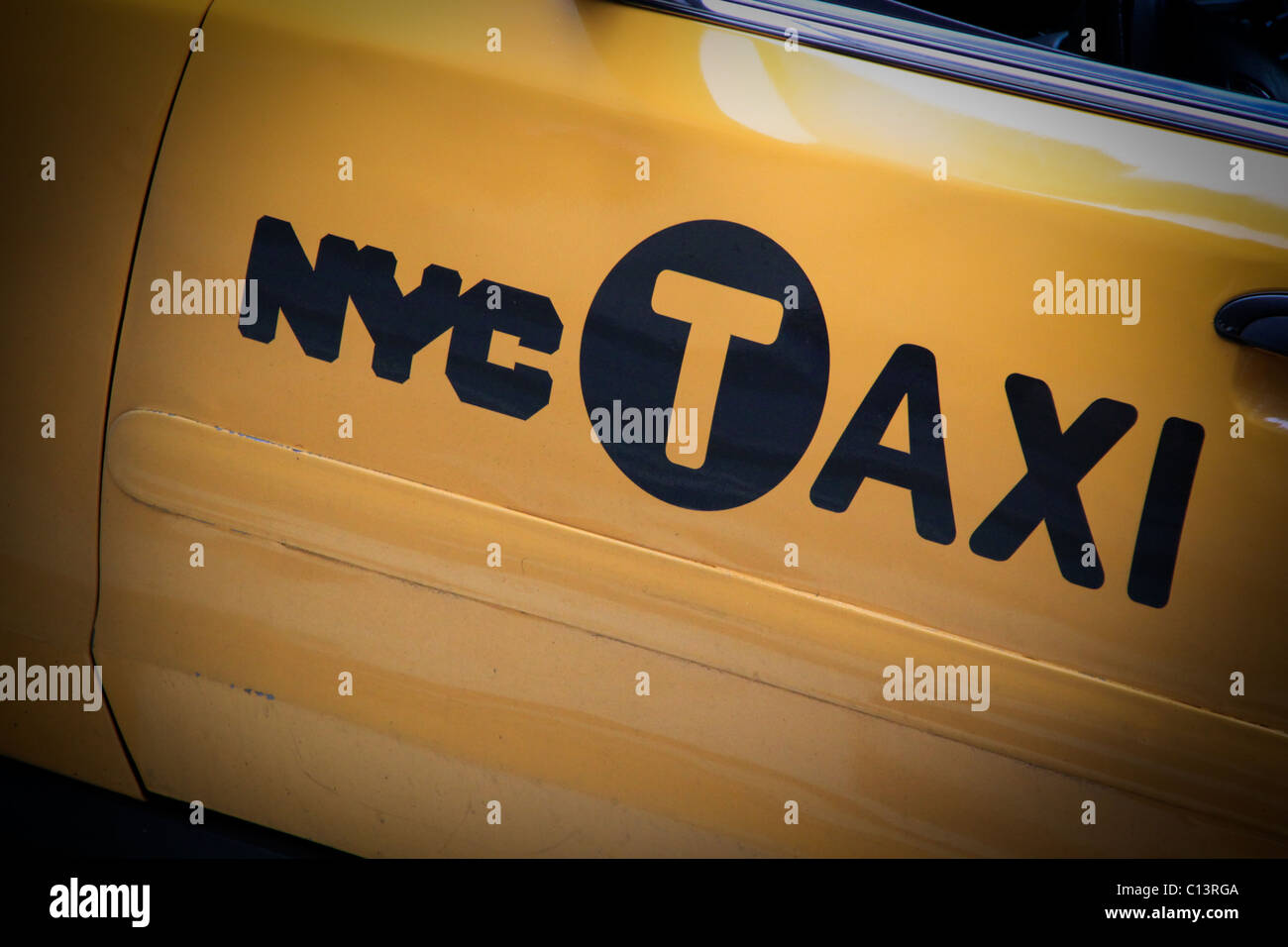 The New York Taxi, Manhattan, New York, USA Stock Photo