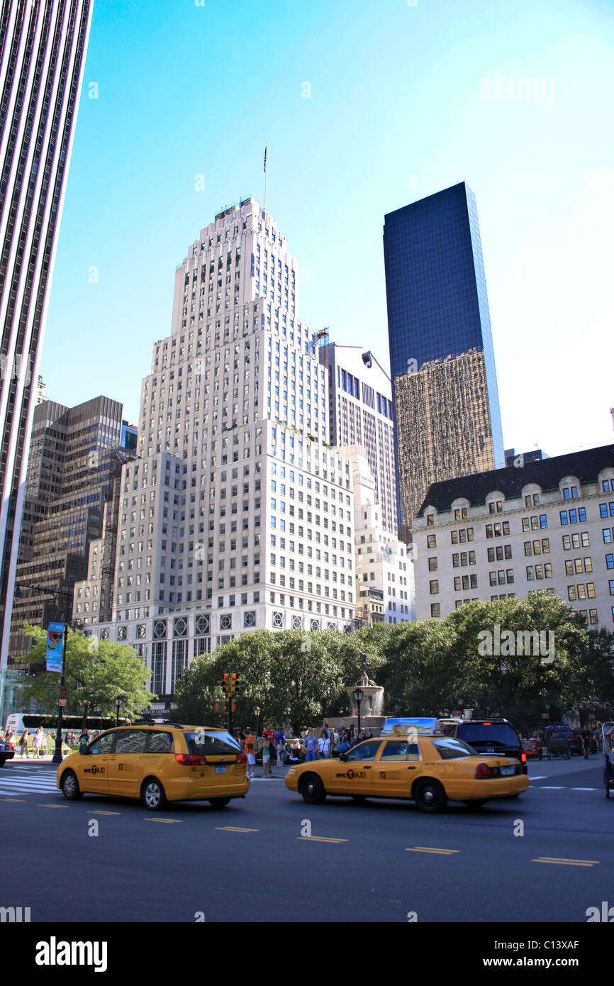 The New York Taxi, Manhattan, New York, USA Stock Photo